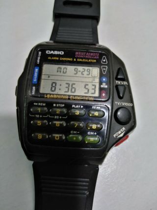 Vintage Casio 1174 Cmd - 40 Tv Remote Controller Alarm Chrono Calculator Watch