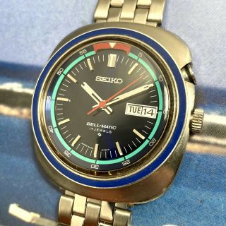 Seiko 90s Vintage Bell - Matic Automatic Alarm Chronograph Watch 4006 - 6050 Color