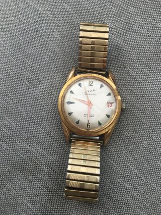 Felca Air Navigator Vintage Miltary Watch,  Waterproof,  41 Jewel Gold Plated