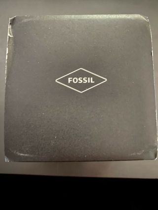 Fossil Watch.  Never Been Worn.  Three - Hand Date Black Stainless Steel