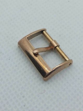 Omega Vintage Nos 16 Mm Gold Plated Watch Buckle