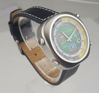 SORNA automatic watch green version leather strap NOS - Style unworn 2