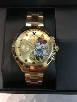 Invicta Disney Mickey Mouse Limited Edition Ladys Gold Two Tone Watch 22772