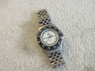Tag Heuer Professional 200 Meters Swiss Quartz Watch.  Sapphire Crystal.  " Read "