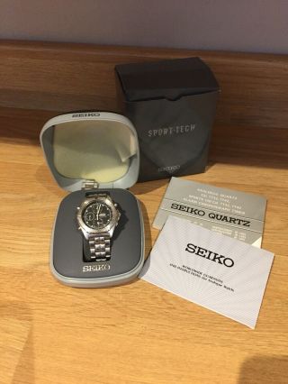 Seiko Analogue Quartz Cal 6t42 Sports 150 Cal Box It Is With Battery
