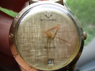 Vintage Mens Wittnauer Automatic Swiss Watch 10K Filled 17 Jewel VGC 2