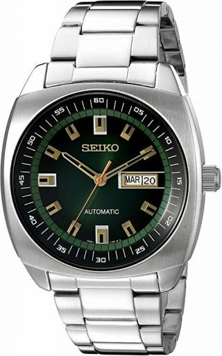 Seiko Snkm97 Recraft Green Dial Stainless Steel Automatic Men 