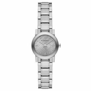 Burberry Bu9230 Classic Silver Tone Dial Stainless Steel 26mm Women 
