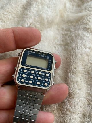 Vintage Casio Ca - 901 Calculator Watch Alarm Chronograph