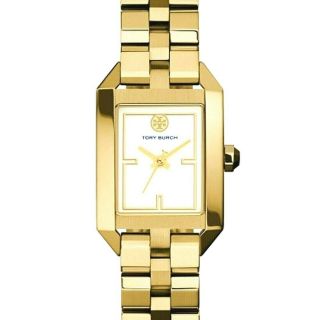 Tory Burch Authentic Dalloway,  Gold Tone Stainless Ladies Watch Tbw1100 Nib/wtag