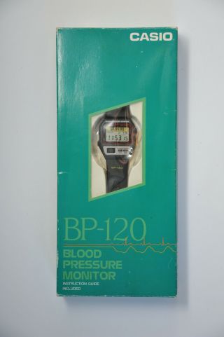 Casio Bp - 120 Blood Pressure Monitor Japan Watch Modul 1101 Pulse Ekg Collectable