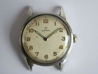 Vintage Military Omega 17 Jewels Swiss Made Mens Watch Cal.  R17.  8 S.  C.