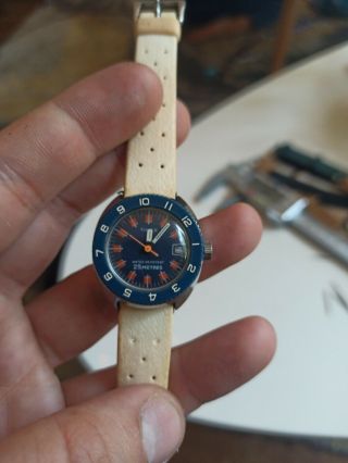 Montre Timex Plongée Femme Mécanique Manuel Vintage