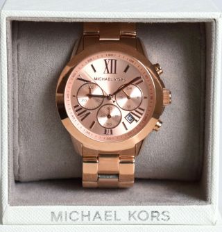 Michael Kors Damenuhr Armbanduhr Watch Rosegold Mk5778 Runway Chronograph
