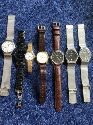 Joblot Of 7 Watches And Repairs Inc 5 Rotary Lorus & Accurist
