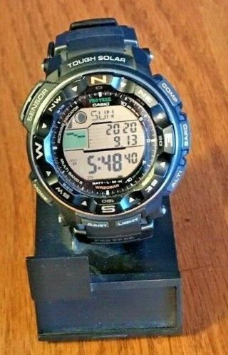 Casio Pro Trek Pathfinder Black Tough Solar Sports Wrist Watch - Prw2500