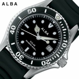 SEIKO ALBA Japan Solar Watch Men ' s Divers Watch AEFD530 offcial EMS 3