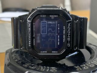 Casio Watch G - Shock Glossy Black Series Radio Wave Solar Gw - M5610bb - 1 Men 