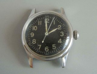 Vintage Wwii Us Air Force Elgin Watch A - 11 Runs Well Military