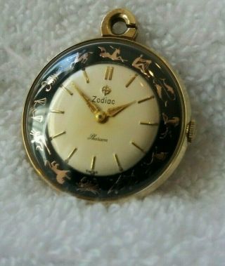 Vintage Zodiac Ltd.  17 Jewel Zodiac Pharaon Pendent Watch