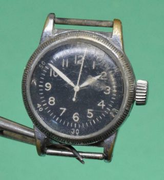 C.  1944 Waltham A - 11 Military Watch W/ Hack,  Issued,  Not Running