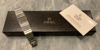 Concord Mariner Sg Quartz Watch In Stainless Steel And Solid Gold Box Papers