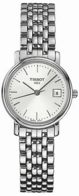 Tissot Womens T - Classic Desire Stainless Steel White Dial Watch - T52128131