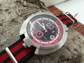 Sorna Bullhead NOS - Style automatic watch black version unworn textile strap 3