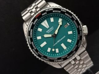 Seiko Diver 7002 - 7001 Stunning Green Dial Mod Automatic Mens Watch 570555