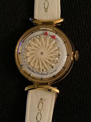 Vintage Ernest Borel Kaleidescope Cocktail Ladies 17 Jewel Watch C1960