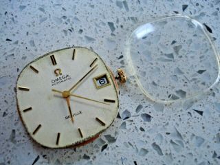 Vintage Gents Omega De Ville Swiss Automatic Watch Movement With Date