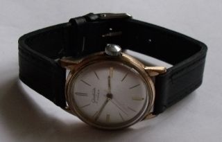 " Gub - Glashutte " - 17jew - Gold Plated - Germany Wrist Watch