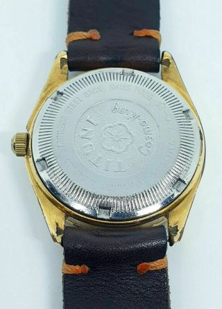 TITONI COSMO KING 25 JEWELS AUTOMATIC DAY DATE 737 - SC GENTS GOLD SWISS WATCH 2