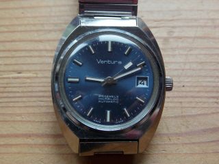 Vintage Mens Ventura 26 Jewel Automatic Wristwatch Gub Spezimatic Glashutte Runs