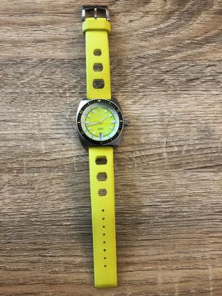 Zodiac Sea Dragon Swiss Quartz Watch with Green Band 3