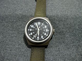 Vintage Stocker & Yale Sandy 595 Us Army Quartz Watch Swiss Made