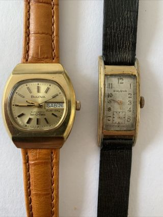 Joblot Rare Vintage Mens Bulova Watches Spares/repairs