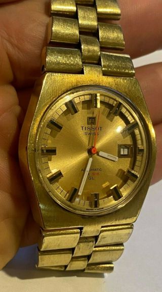 Vintage Tissot PR 516 GL Men ' s Automatic Day Date Watch 36 mm 3