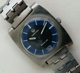 Vintage Certina Argonaut 220 Rare Mens Watch Swiss Made