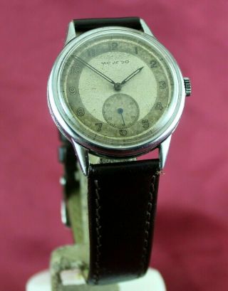 Vintage MOVADO Military 35 mm Watch.  Caliber 75.  Ca 1940 2