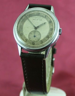 Vintage MOVADO Military 35 mm Watch.  Caliber 75.  Ca 1940 3