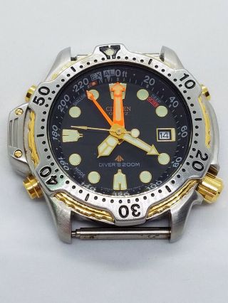 Citizen Promaster 200m Al0030 Dive Watch Buy It Now Depth Meter Men 