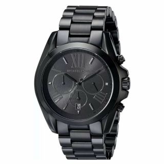 Michael Kors Mk5550 Bradshaw Chronograph Black Stainless Steel Unisex Watch