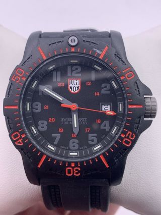 Luminox Series 8800 Black Red Swiss Watch
