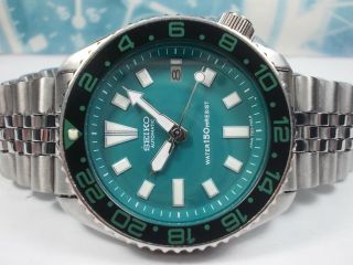 Seiko 150m Scuba Date Automatic Mens Watch 7002 - 7000,  Green (sn 350541)