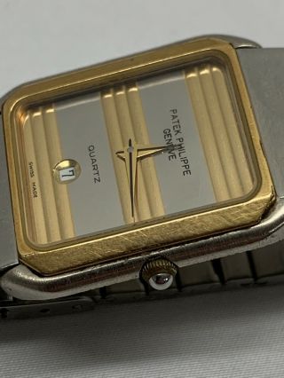 Patek Phillipe Two Tone Ss Watch Modele Depose 70706 Swiss 569 Catena SA Quartz 2