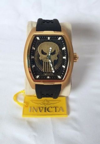 Limited Edition Invicta Marvel Punisher 42mm Automatic Mens Watch 26927 Nh35a