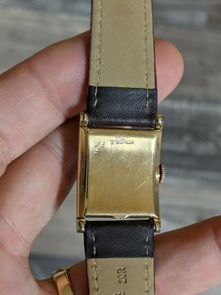 Vintage GRUEN CURVEX Art Deco Cal.  440 17J Men ' s wristwatch Serviced 3
