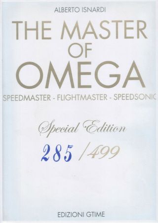 The Master Of Omega " Gold Version Limited Edit.  Nr.  330 " Flightmaster Speedsonic