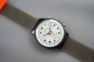 Swatch Chronograph Scb105 Skate Bike With Case From 1990,